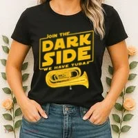 Join The Dark Side Tuba Player Women's T-Shirt thumb 2