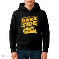 Join The Dark Side Tuba Player Kids Hoodie thumb 4