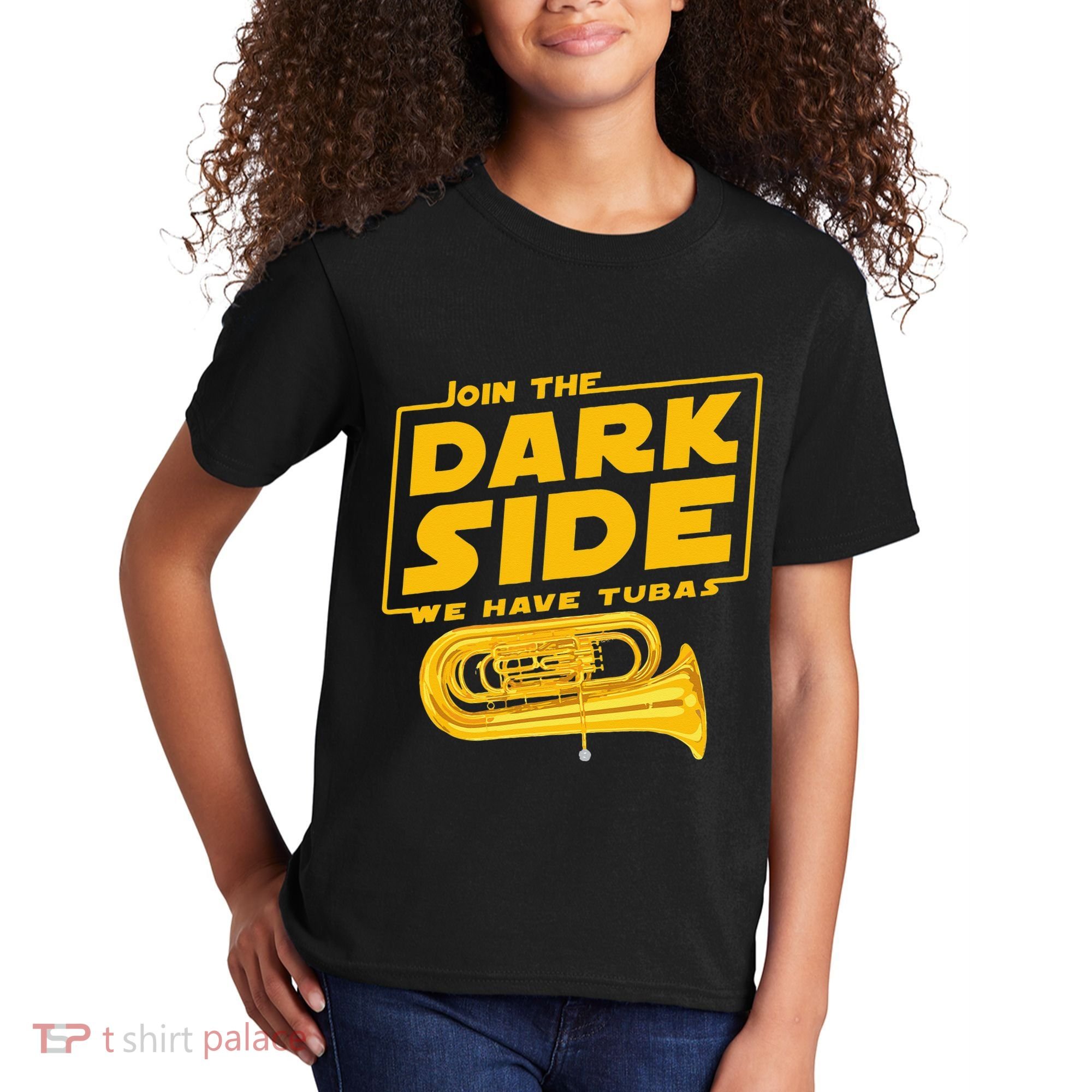 Join The Dark Side Tuba Player Kids T-Shirt