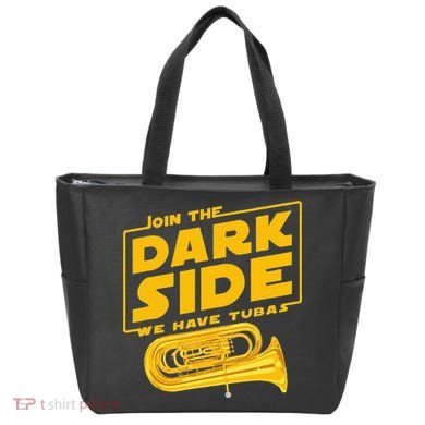 Join The Dark Side Tuba Player Tote Bag