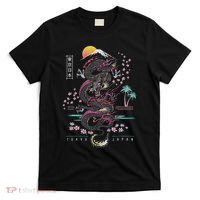 Japanese Tokyo Dragon Asian Inspired Retro 80’s Style T-Shirt thumb 0