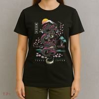 Japanese Tokyo Dragon Asian Inspired Retro 80’s Style T-Shirt thumb 4