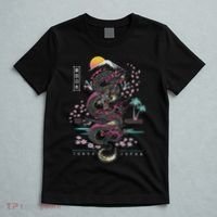 Japanese Tokyo Dragon Asian Inspired Retro 80’s Style T-Shirt thumb 5
