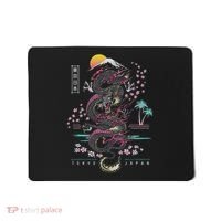 Japanese Tokyo Dragon Asian Inspired Retro 80’s Style Mousepad thumb 0