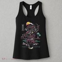 Japanese Tokyo Dragon Asian Inspired Retro 80’s Style Women's Tank Top thumb 3