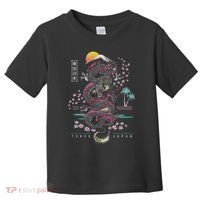 Japanese Tokyo Dragon Asian Inspired Retro 80’s Style Toddler T-Shirt thumb 0