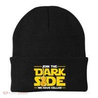 Join The Dark Side We Have Cellos Cellist Orchestra Musician Beanie thumb 0