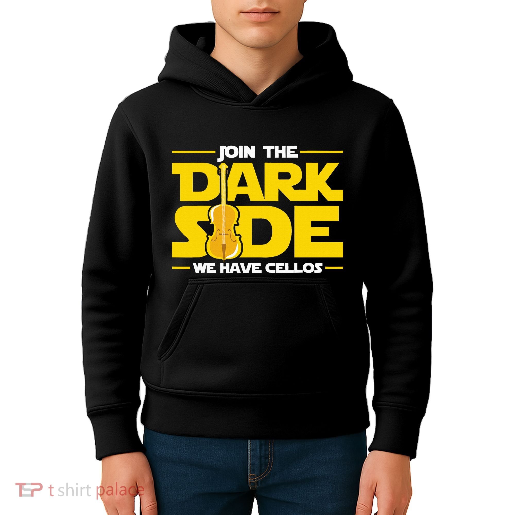 Join The Dark Side We Have Cellos Cellist Orchestra Musician Kids Hoodie