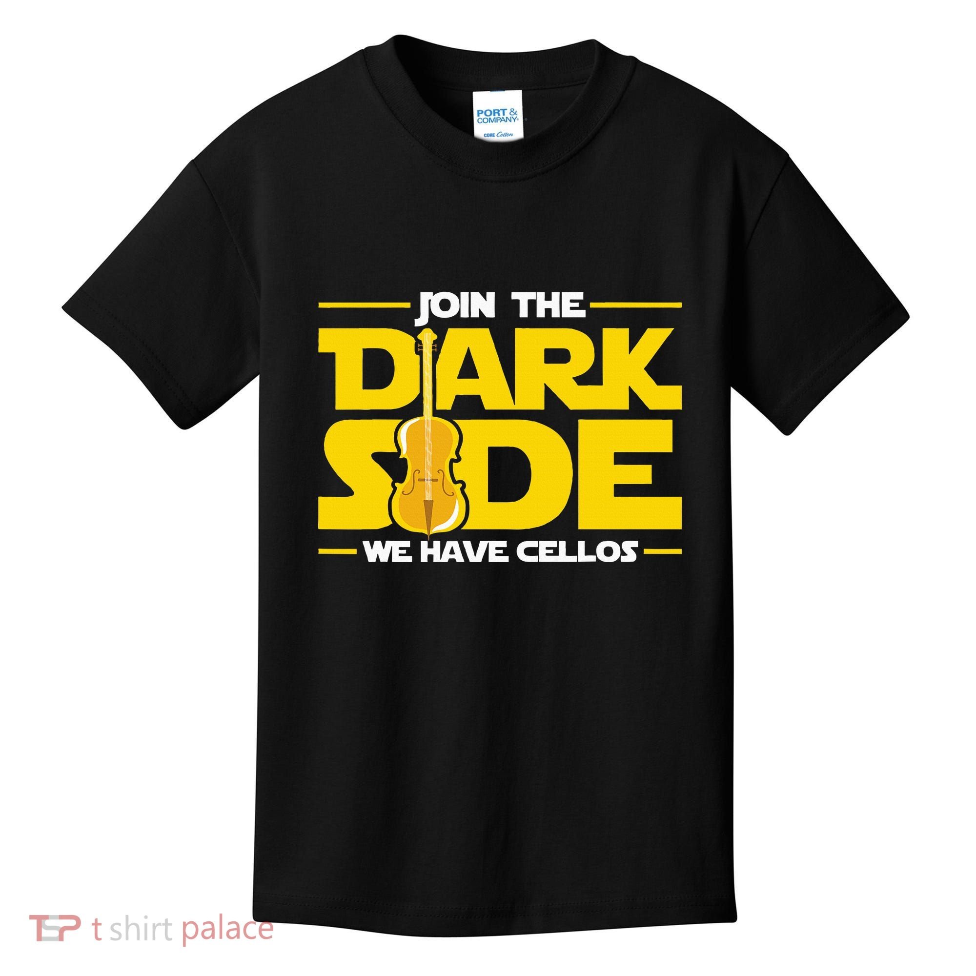 Join The Dark Side We Have Cellos Cellist Orchestra Musician Kids T-Shirt