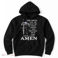 Jesus The Devil Saw Me With My Head Down Hoodie thumb 0