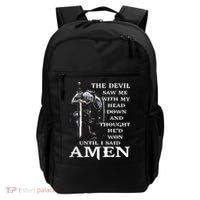 Jesus The Devil Saw Me With My Head Down Backpack thumb 0