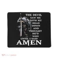 Jesus The Devil Saw Me With My Head Down Mousepad thumb 0