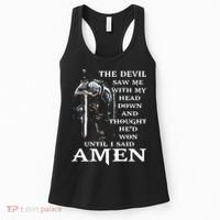 Jesus The Devil Saw Me With My Head Down Women's Tank Top thumb 0