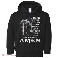 Jesus The Devil Saw Me With My Head Down Toddler Hoodie thumb 0