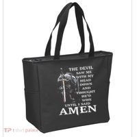 Jesus The Devil Saw Me With My Head Down Tote Bag thumb 2