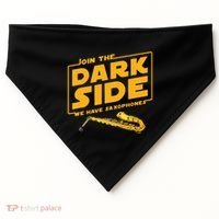 Join The Dark Side Saxophone Player USA-Made Doggie Bandana thumb 0