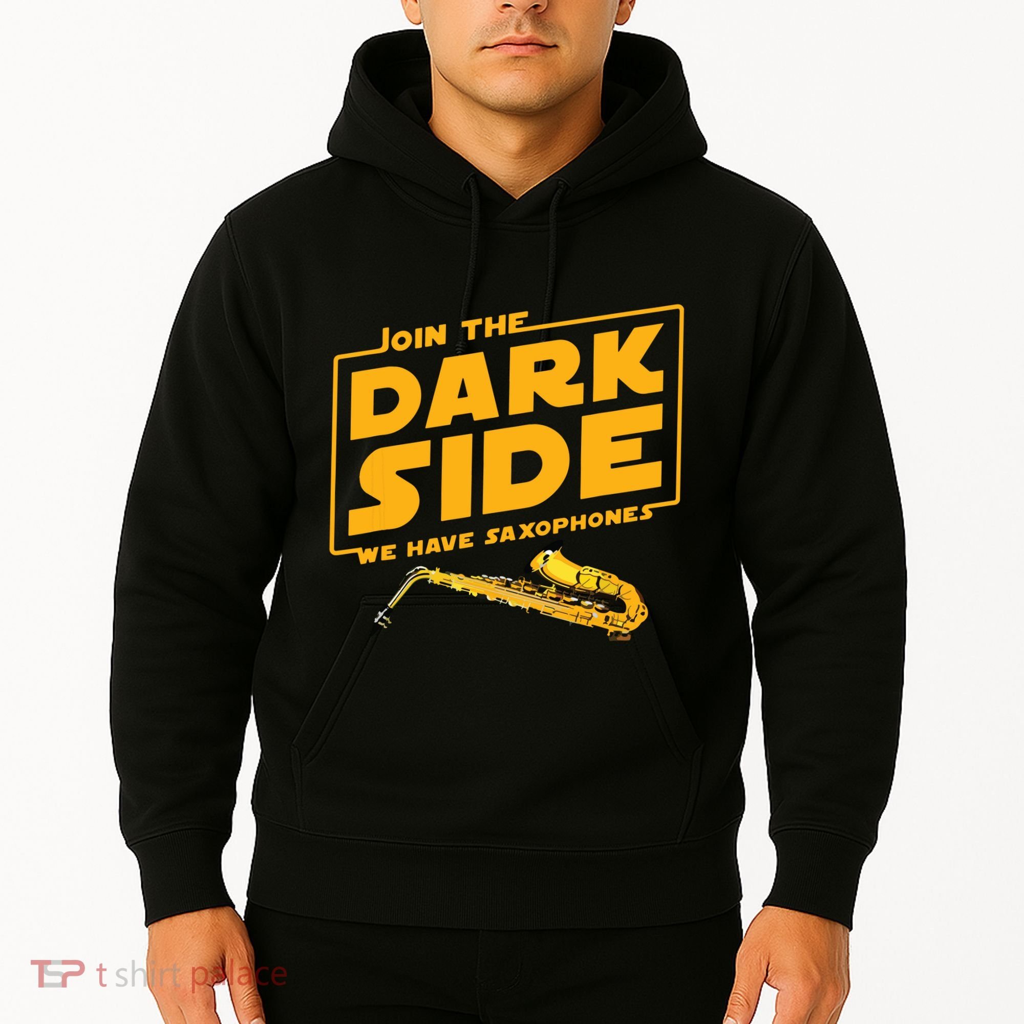 Join The Dark Side Saxophone Player Hoodie