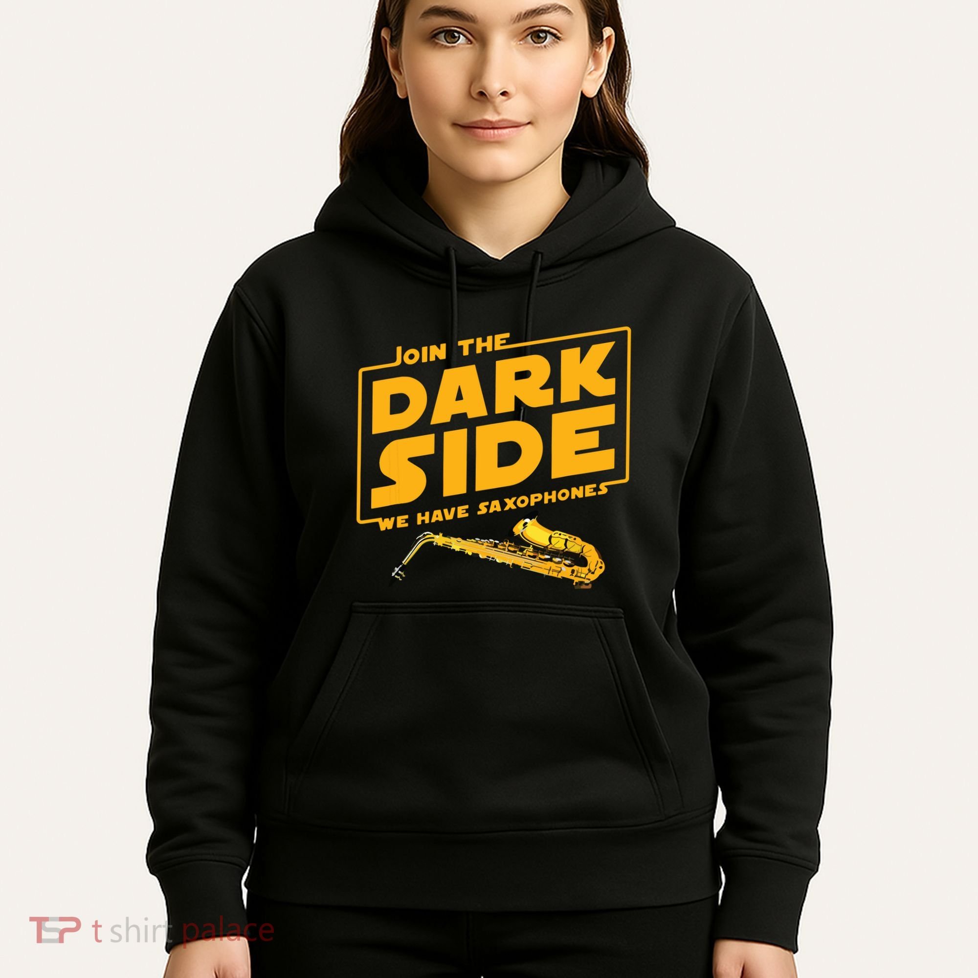 Join The Dark Side Saxophone Player Hoodie