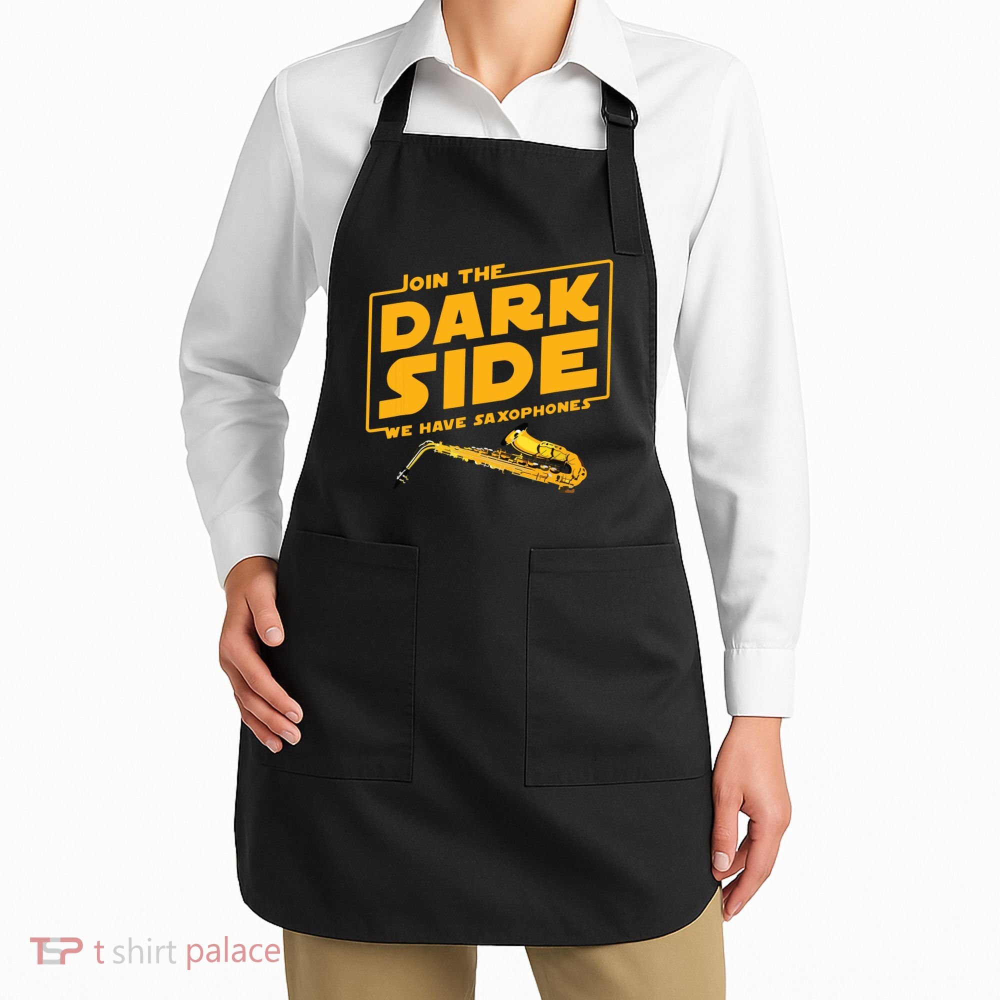 Join The Dark Side Saxophone Player Apron