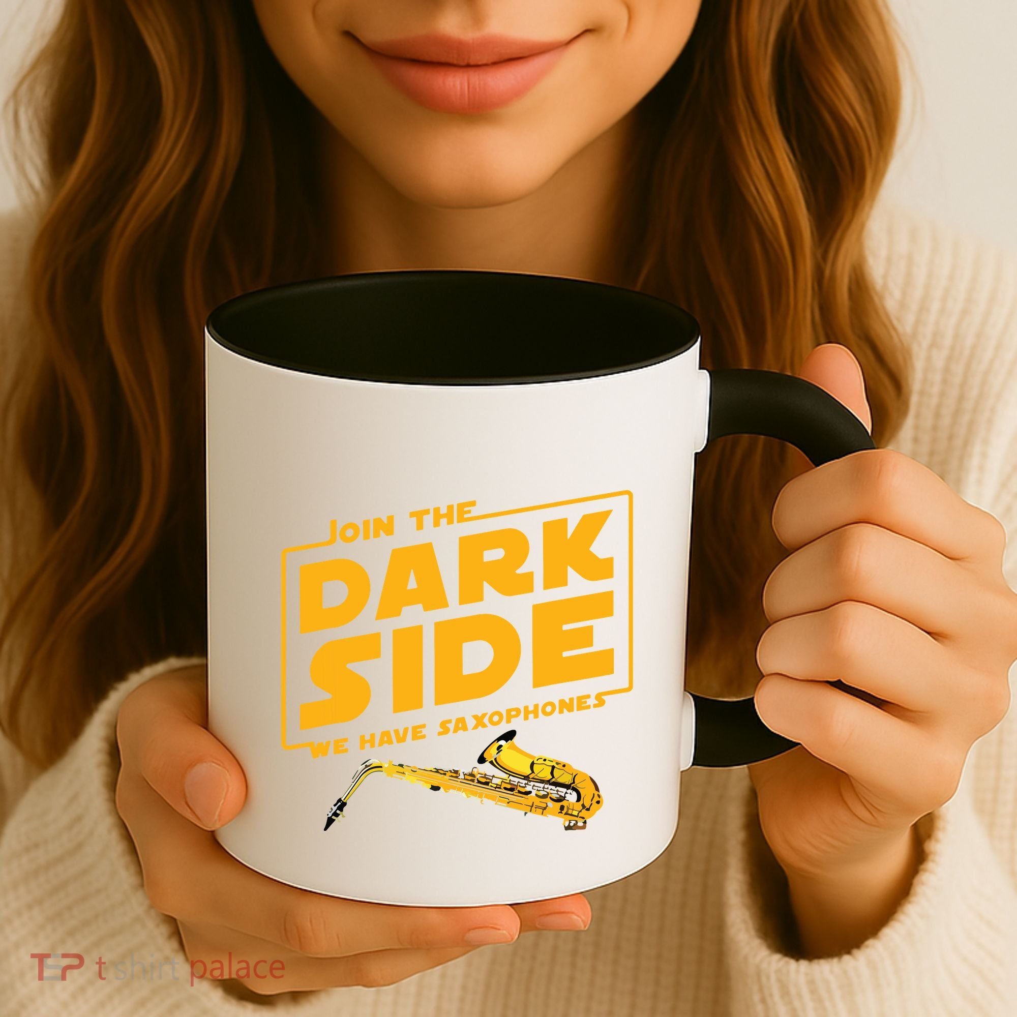 Join The Dark Side Saxophone Player Coffee Mug