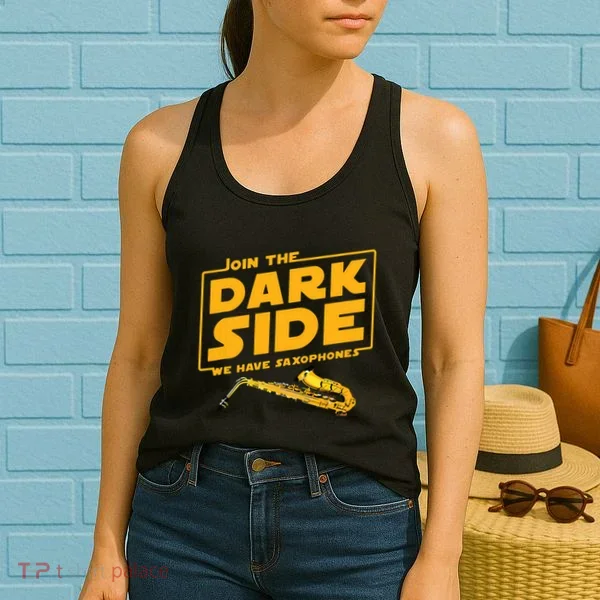 Join The Dark Side Saxophone Player Women's Tank Top