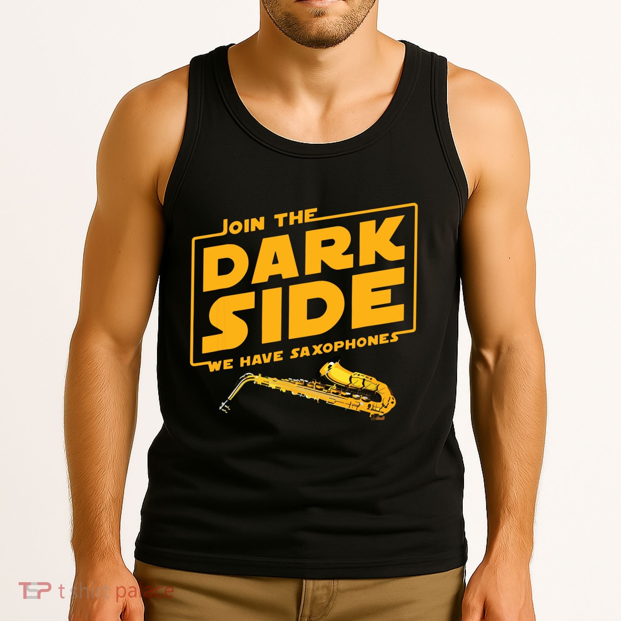 Join The Dark Side Saxophone Player Tank Top