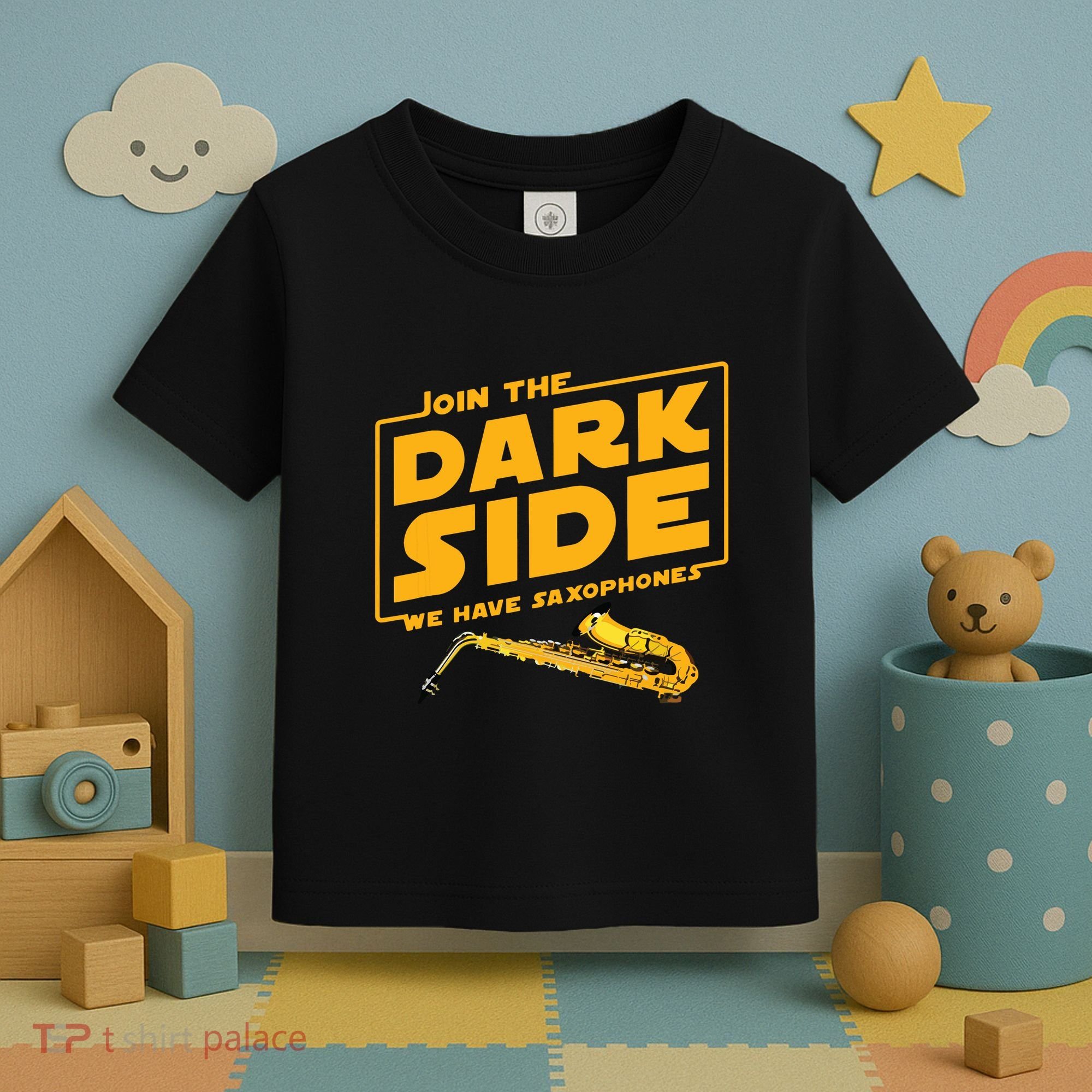 Join The Dark Side Saxophone Player Toddler T-Shirt