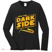 Join The Dark Side Saxophone Player Women's Long Sleeve Shirt thumb 0