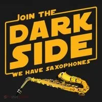 Join The Dark Side Saxophone Player Women's Long Sleeve Shirt thumb 2