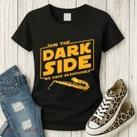 Join The Dark Side Saxophone Player Women's T-Shirt thumb 3