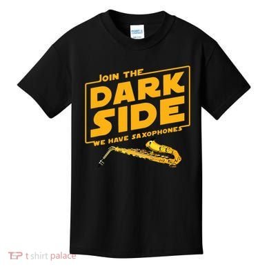 Join The Dark Side Saxophone Player Kids T-Shirt