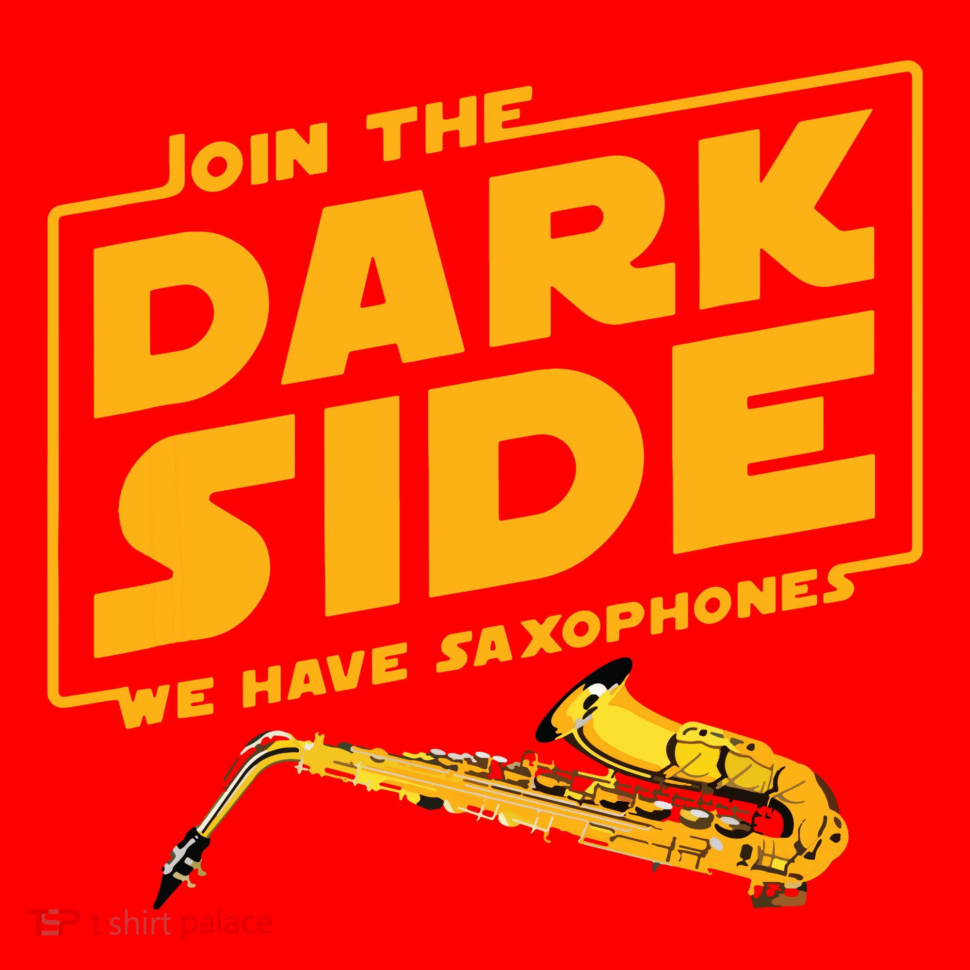 Join The Dark Side Saxophone Player Santa Hat
