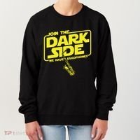 Join The Dark Side We Have Saxophones Saxophonist Jazz Women's Sweatshirt thumb 0