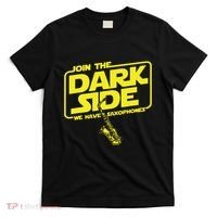 Join The Dark Side We Have Saxophones Saxophonist Jazz T-Shirt thumb 0