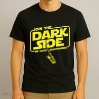Join The Dark Side We Have Saxophones Saxophonist Jazz T-Shirt thumb 3