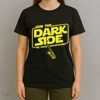 Join The Dark Side We Have Saxophones Saxophonist Jazz T-Shirt thumb 4