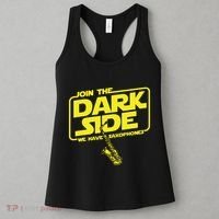 Join The Dark Side We Have Saxophones Saxophonist Jazz Women's Tank Top thumb 3