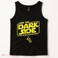Join The Dark Side We Have Saxophones Saxophonist Jazz Tank Top thumb 2
