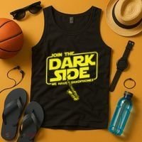 Join The Dark Side We Have Saxophones Saxophonist Jazz Tank Top thumb 4