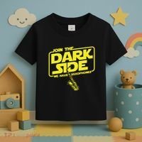 Join The Dark Side We Have Saxophones Saxophonist Jazz Toddler T-Shirt thumb 3