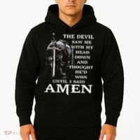 Jesus The Devil Saw Me With My Head Down (on back) Hoodie thumb 2