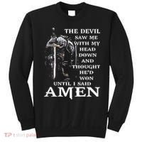 Jesus The Devil Saw Me With My Head Down (on back) Sweatshirt thumb 0