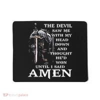 Jesus The Devil Saw Me With My Head Down (on back) Mousepad thumb 0