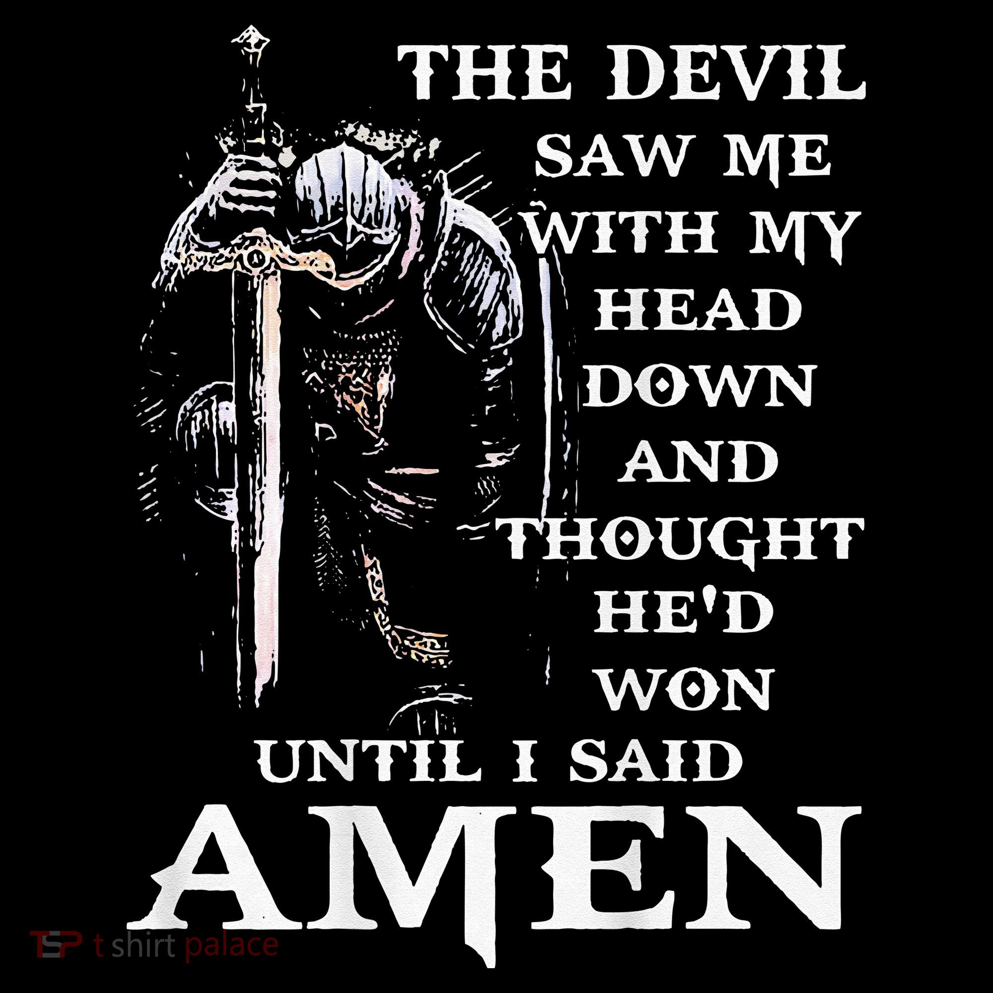 Jesus The Devil Saw Me With My Head Down (on back) Mousepad