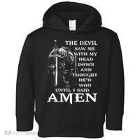 Jesus The Devil Saw Me With My Head Down (on back) Toddler Hoodie thumb 0