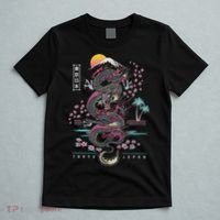 Japanese Tokyo Dragon Asian Inspired Retro 80’S Style T-Shirt thumb 5