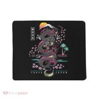 Japanese Tokyo Dragon Asian Inspired Retro 80’S Style Mousepad thumb 0