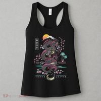 Japanese Tokyo Dragon Asian Inspired Retro 80’S Style Women's Tank Top thumb 3
