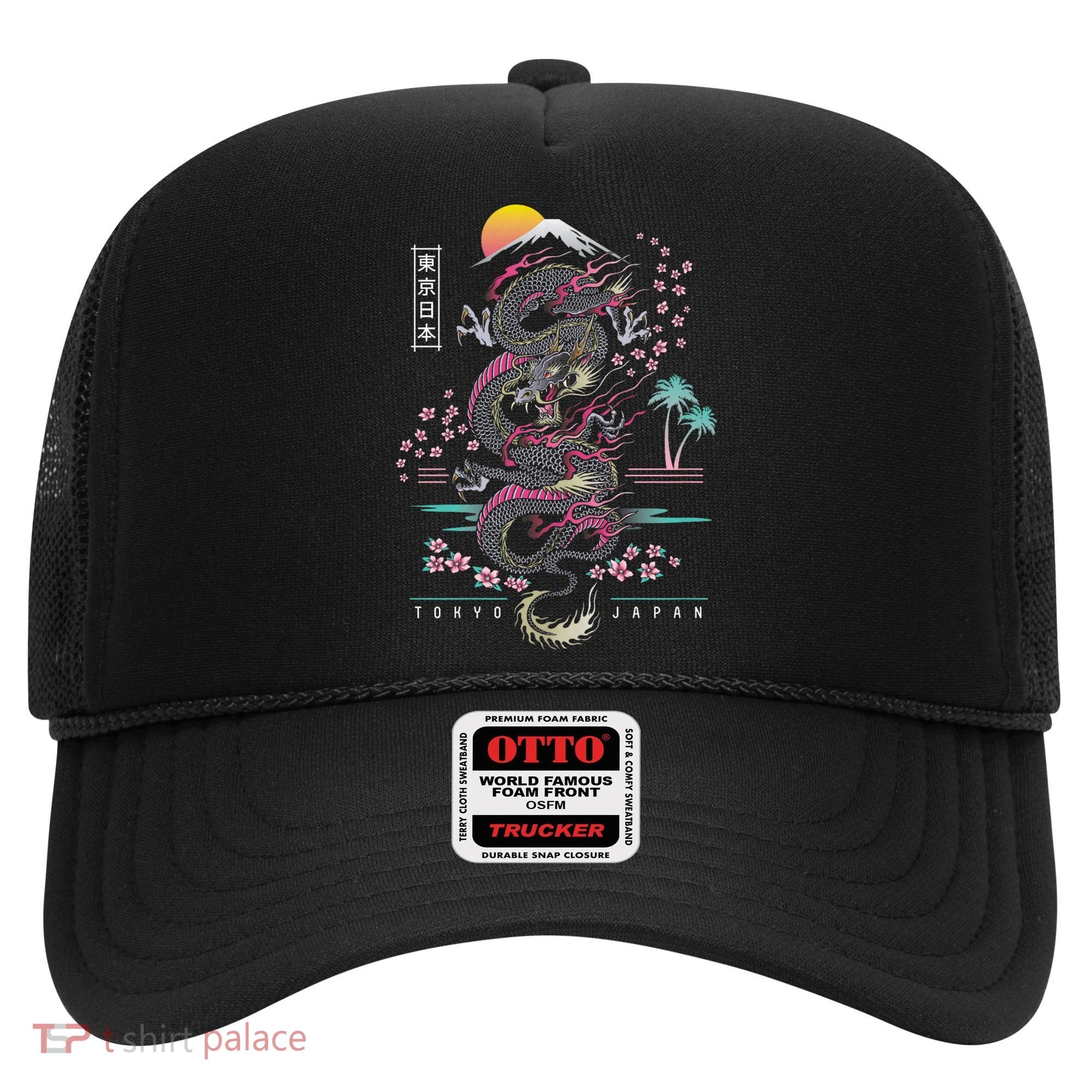 Japanese Tokyo Dragon Asian Inspired Retro 80’S Style Hat