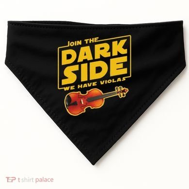 Join The Dark Side Viola Player USA-Made Doggie Bandana